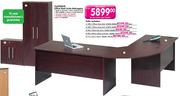 Cllasique Office Desk Suite Mahogany