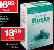 House Brand Buttermilk Rusks-500gm