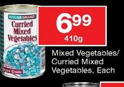 House Brand Mixed Vegetables/Curried Mixed Vegetables-410gm