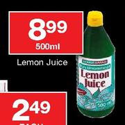 House Brand Lemon Juice-500ml