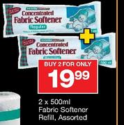 House Brand Fabric Softener Refill-2X500ml