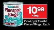 House Brand Pineapple Rings-440gm