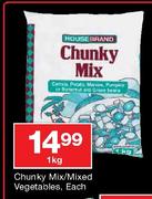 House Brand Chunky Mix/Mixed Vegetables-1Kg