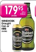 Windhoek Draught Can Or NRB-24X440ml