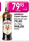 Amarula Cream Liqueur-12X750ml