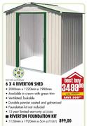 Decor Outdoor 8x6Riverton Shed-2000x1220x1980mm