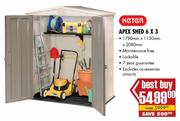 Keter 6x3 Apex Shed-1780x1130x2080mm 