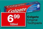 Colgate Original Toothpaste-100ml