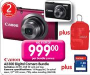 Canon A2300 Digital Camera Bundle-Per Bundle