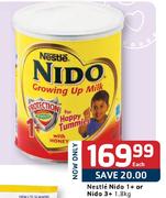 Nestle Nido 1+ Or Nido 3+ -1.8Kg Each