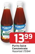 Purity Juice Concentrate-250Ml Each