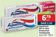 Aquafresh All-in-One Protection Toothpaste-100ml Each