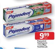 Pepsodent Toothpaste-150ml Plus Toothbrush Each