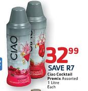 Ciao Cocktail Premix Assorted-1Ltr Each