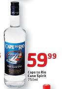 Cape To Rio Cane Spirit-750ml