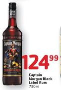 Captain Morgan Black Label Rum-750ml