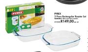 Pyrex Rectangular Roaster Set-2 Piece