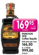 Ponchos 1910 Coffee Tequila-1 x 750ml  