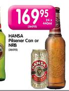 Hansa Pilsener Can Or NRB-24 x 440ml 