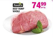 Foodco Beef Rump Whole-Per Kg