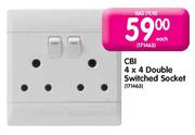 CBI 4 X 4 Double Switched Socket-Each