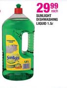 Sunlight Dishwashing Liquid-1.5Ltr Each