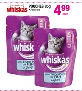 Whiskas Pouches Assorted-85gm Each