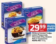 Pillsbury Caramel Fudge, Lemon Poppyseeed, Chocolate Chip, Banana Nut Or Cappuccino Muffin Mix-450Gm