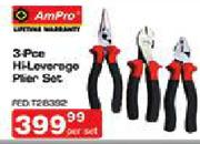 Ampro 3 Piece Hi-Leverege Plier Set