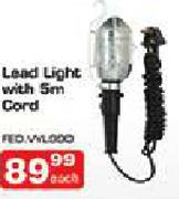 Lead Light With 5m Cord-Each