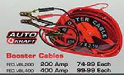 Auto Kraft Booster Cables-200Amp