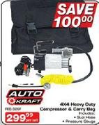Auto Kraft 4X4 Heavy Duty Compressor & Carry Bag-Per Set