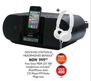 Sony Docking Station & Headphones Bundle
