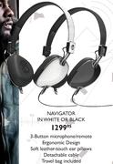 Skullcandy Navigator In White Or Black