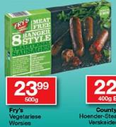 Fry's Vegetariese Worsies-500gm Each
