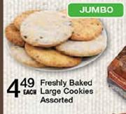 Freshly Baked Large Cookies Assorted-Each