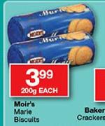 Moir's Marie Biscuits-200g Each