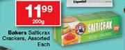 Bakers Salticrax Crackers Assorted-200g Each