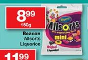 Becon Allsorts Liquorice-150g