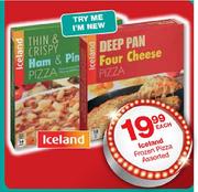 Iceland Frozen Pizza Assorted-Each