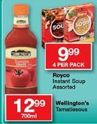 Wellington's Tamatiesous-700ml Each