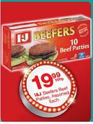 I&J Beefers Beef Patties Assorted-500gm Each