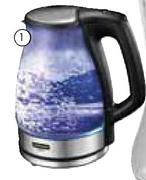 Mellerware 1,7L Vision Glass Kettle(22400)-Each