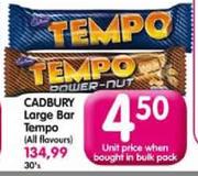 Cadbury Lagre Bar Tempo-Each