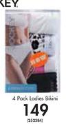 Jockey 4 Pack Ladies Bikini