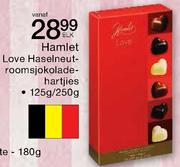 Hamlet Love Haselneutroomsjokolade Hartjies 125/250Gm-Elk