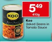 Koo Baked Beans In Tomato Sauce-410g