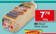 BB Sliced White Bread-700g