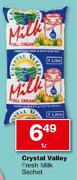 Crystal Valley Fresh Milk Sachet-1L