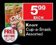 Knorr Cup-A-Snack Assorted-Each